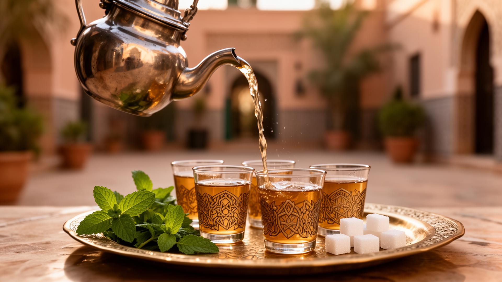 Mint tea with a Berber family