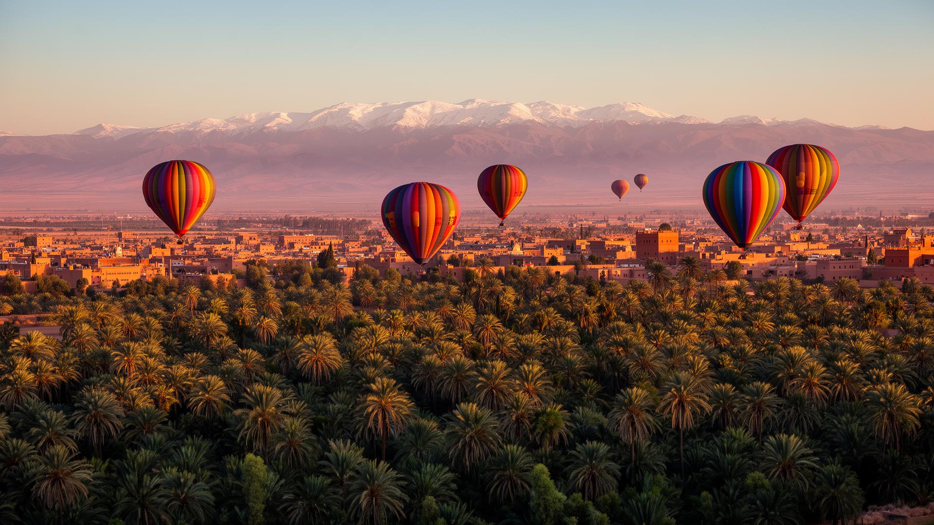 Marrakech at Sunrise — Balloon